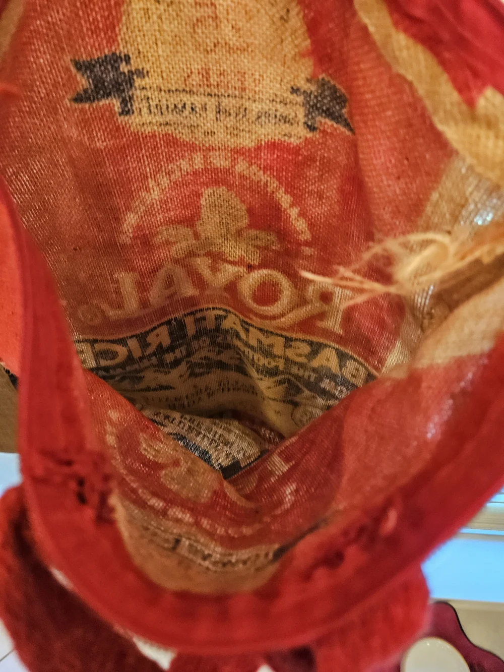 Red Basmati Rice Jute Tote Bag